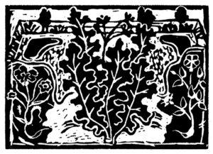 Garden with Flowers / Print